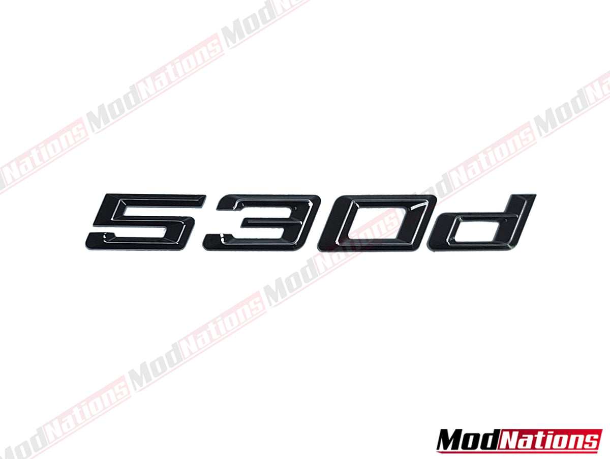 BMW 530D GLOSS BLACK BOOT BADGE – ModNations