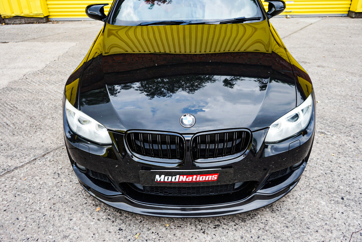 Matte Black Kidney Grilles For BMW 3-Series E92 LCI Coupe & E93 Convertible – CT Front Grill Set