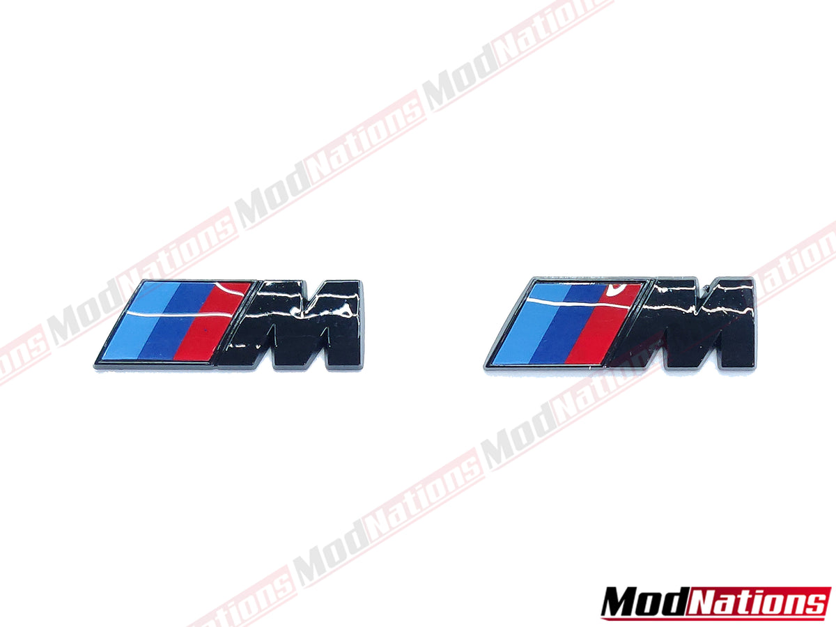 BMW M FENDER BADGES (GLOSS BLACK) ModNations