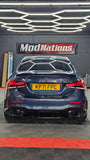 MERCEDES A CLASS W177 V177 A35 STYLE GLOSS BLACK DIFFUSER WITH TIPS