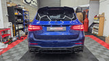 MERECEDES GLC CLASS X253 GLC63 STYLE DIFFUSER WITH TIPS 2020+