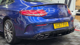 MERCEDES C CLASS C205 AMG STYLE GLOSS BLACK SPOILER
