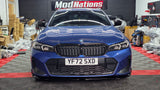BMW 3 SERIES G20 G21 LCI MP STYLE GLOSS BLACK FRONT LIP