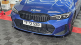 BMW 3 SERIES G20 G21 LCI MP STYLE GLOSS BLACK FRONT LIP