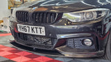 BMW 4 SERIES F32 F33 F36 M PERFORMANCE STYLE CARBON FIBRE FRONT LIP