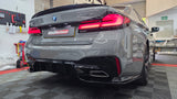 BMW 5 SERIES G30 G31 GLOSS BLACK 3D STYLR REAR SPATS