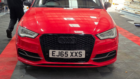 AUDI A3 S3 8V PREFACELIFT HONEYCOMB STYLE GLOSS BLACK FRONT GRILLE