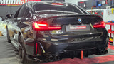 BMW 3 SERIES G20 G21 LCI LED GLOSS BLACK DIFFUSER