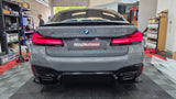 BMW 5 SERIES G30 G31 GLOSS BLACK M5 DIFFUSER WITH REAR SPATS