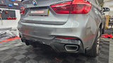 BMW X6 F16 MP STYLE GLOSS BLACK DIFFUSER WITH SPATS