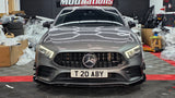 MERECEDES A CLASS W177 GLOSS BLACK FRONT LIP