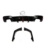 BMW 5 SERIES G30 G31 GLOSS BLACK LED DIFFUSER WITH REAR SPATS