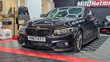 BMW 4 SERIES F32 F33 F36 M PERFORMANCE STYLE CARBON FIBRE FRONT LIP