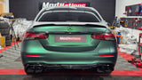 MERCEDES E CLASS W213 FACELIFT E63 STYLE GLOSS BLACK DIFFUSER WITH TIPS 2021+