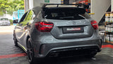MERCEDES A CLASS W176 FACELIFT A45 STYLE GLOSS BLACK DIFFUSER WITH TIPS