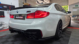 BMW 5 SERIES G30 G31 GLOSS BLACK M5 DIFFUSER WITH REAR SPATS