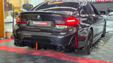BMW 3 SERIES G20 G21 LCI LED GLOSS BLACK DIFFUSER