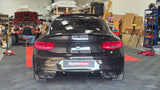 MERCEDES C CLASS C205 C43 STYLE GLOSS BLACK DIFFUSER WITH TIPS