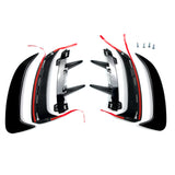 MERECEDES A CLASS W177 V177 GLOSS BLACK REAR AERO VENTS