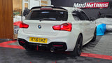 BMW 1 SERIES F20 F21 LCI LED GLOSS BLACK DIFFUSER