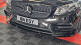 MERCEDES E CLASS W213 C238 GLOSS BLACK FRONT LIP