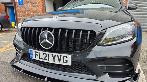 MERCEDES C CLASS W205 C205 FACELIFT GTR PANAMERICANA GRILLE WITHOUT CAMERA