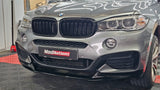 BMW X6 F16 MP STYLE GLOSS BLACK FRONT LIP