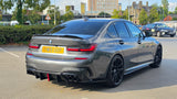 BMW 3 SERIES G20 GLOSS BLACK REAR BUMPER VENT CANARDS