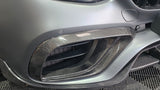 MERCEDES W213 E63S BRABUS STYLE CARBON FIBRE BUMPER INSERTS