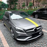 MERCEDES A CLASS W176 GLOSS BLACK FRONT LIP 2016-2018