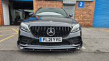MERCEDES C CLASS W205 C205 FACELIFT GTR PANAMERICANA GRILLE WITHOUT CAMERA