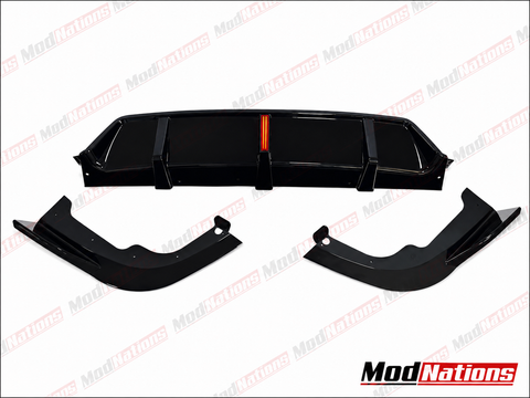 BMW X5 G05 GLOSS BLACK LED DIFFUSER WITH SPATS