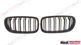 BMW 3 SERIES E90 E91 LCI GLOSS BLACK DUAL SLATS GRILLE