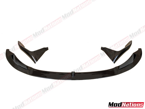 BMW M3 M4 F80 F82 F83 M PERFORMANCE GLOSS BLACK FRONT LIP WITH SPLITTERS