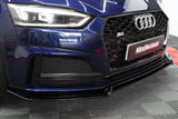 AUDI A5 S5 S LINE B9 GLOSS BLACK FRONT LIP