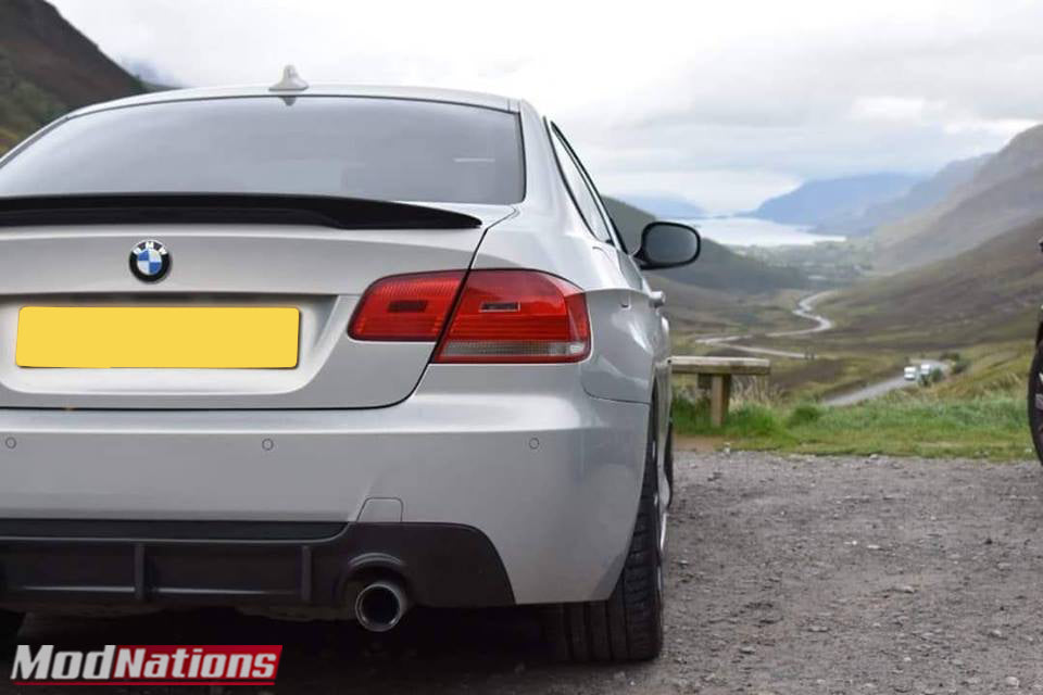 BMW 3 SERIES E92 PERFORMANCE STYLE HIGH KICK CARBON FIBRE SPOILER ...