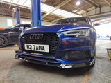 AUDI A4 S4 B9 GLOSS BLACK FRONT LIP