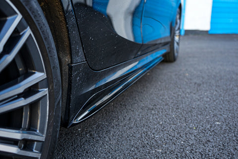 BMW 3 SERIES G20 G21 GLOSS BLACK M PERFORMANCE SIDE SKIRT EXTENSIONS –  ModNations