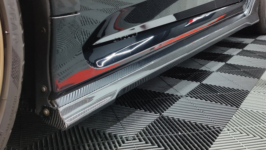 For 2012-2015 Honda Civic 4dr Sedan Mu-gen Style Side Skirts (ABS
