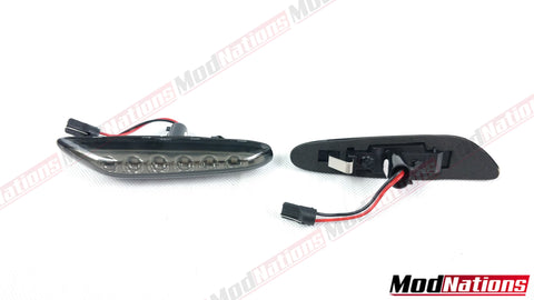 Clignotants Latéraux Dynamiques Fumée Pour BMW Série 1/3/5/X1/X3 - Compatible E46, E90, E60, E83, E84 - 3