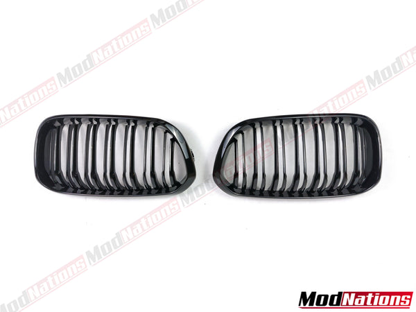BMW 1 SERIES F20 F21 LCI GLOSS BLACK FRONT GRILLE (DOUBLE SLAT