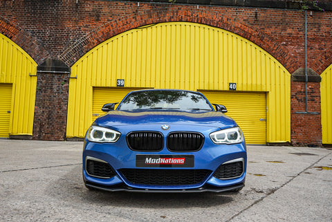 BMW 1 Series F20 F21 Single Slat Grill: Gloss Black