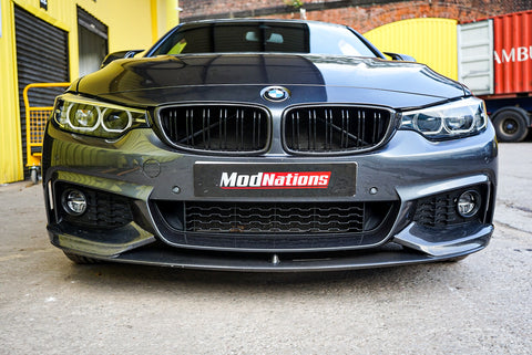 BMW 4 SERIES F32 F33 F36 CARBON FIBRE FRONT GRILLES (DUAL SLAT) – ModNations