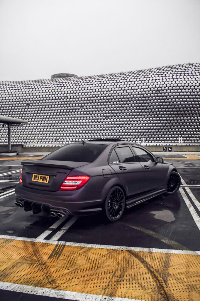 C63 Style Rear Diffuser MERCEDES C63 AMG W204 FACELIFT CARBON FIBRE REAR DIFFUSER & EXTENDED F ...