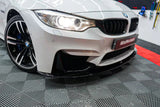 BMW M3 M4 F80 F82 F83 M PERFORMANCE GLOSS BLACK FRONT LIP WITH SPLITTERS