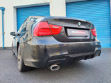 BMW 3 SERIES E90 E91 M PERFORMANCE GLOSS BLACK DIFFUSER (B)